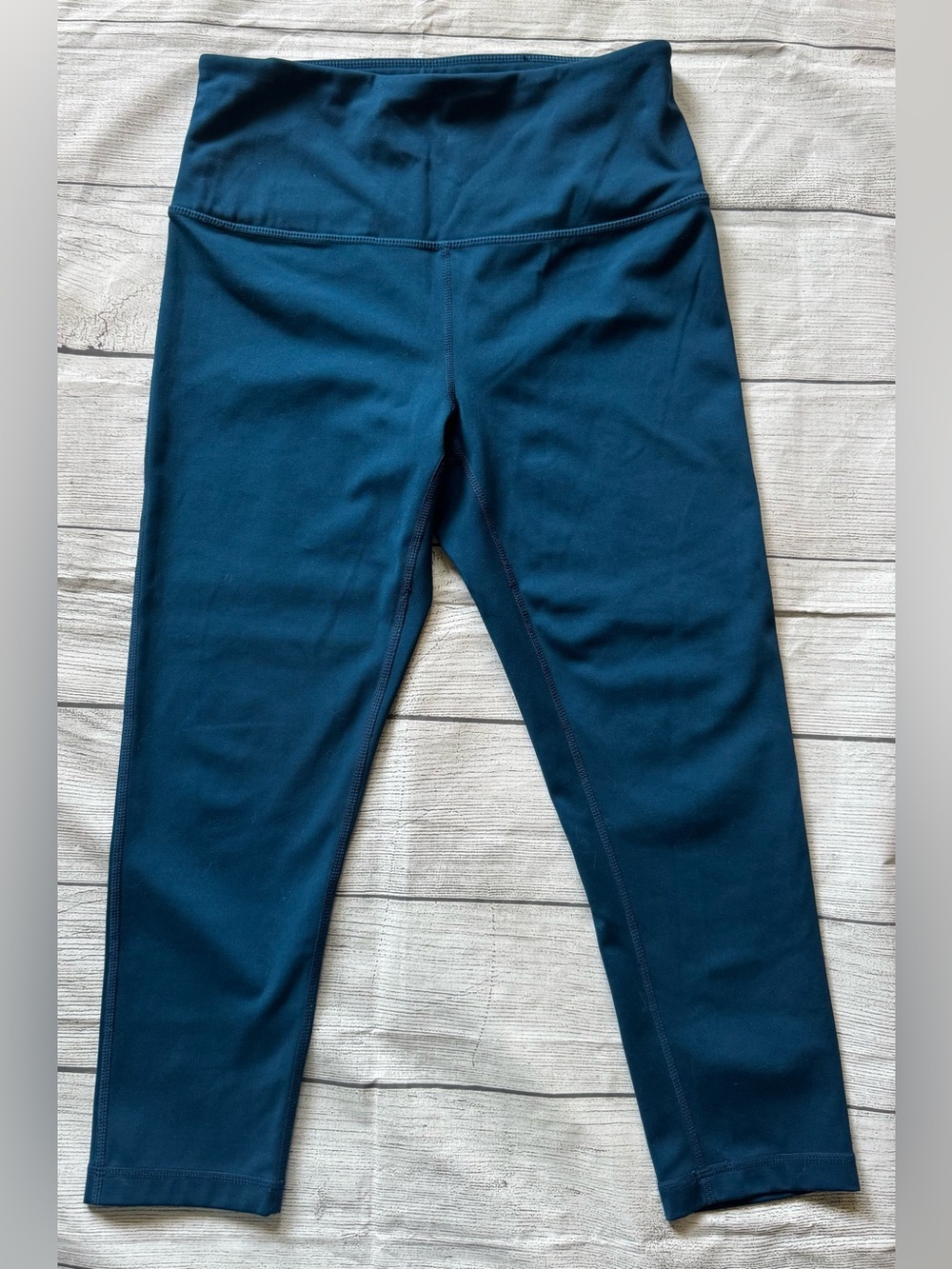 Zella Women’s Cropped High Rise Leggings Blue Size Medium Activewear Yoga Pants